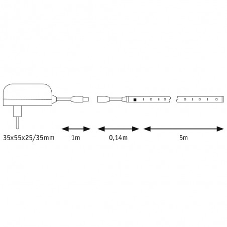 Bande á LED 5 mètres SimpLED Motion Basic Set RGB (10W)