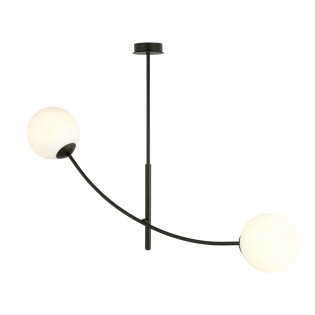 Lampe de plafond Helmet Opal (2 lumieres)