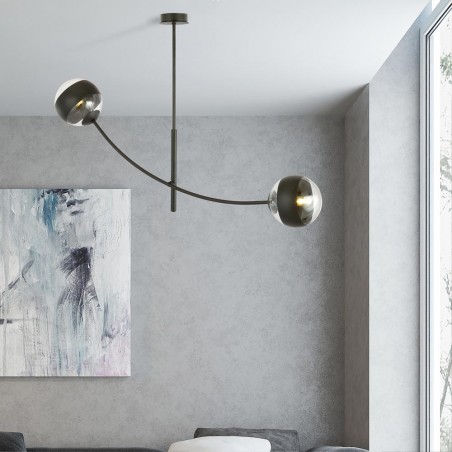 Lampe de plafond Helmet (2 lumieres)