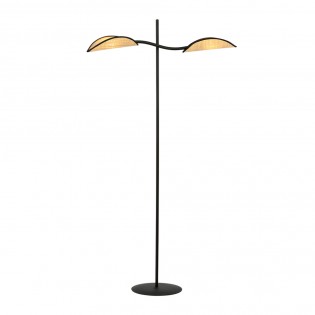 Lampadaire Flik Rotin (2 lumieres)