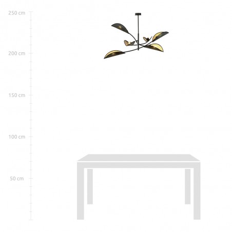 Lustre Flik Noir (6 lumieres)