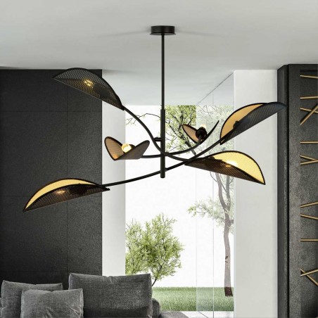 Lustre Flik Noir (6 lumieres)