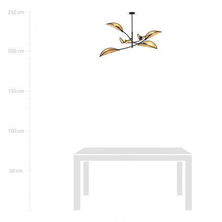 Lustre Flik Rotin (6 lumieres)