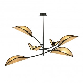 Lustre Flik Rotin (6 lumieres)