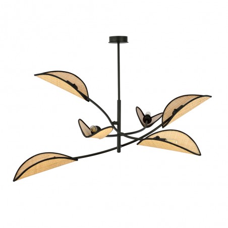 Lustre Flik Rotin (6 lumieres)