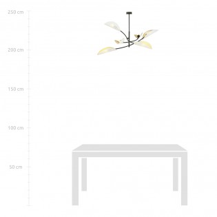 Lustre Flik Blanc (6 lumieres)