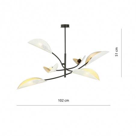 Lustre Flik Blanc (6 lumieres)