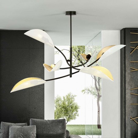 Lustre Flik Blanc (6 lumieres)