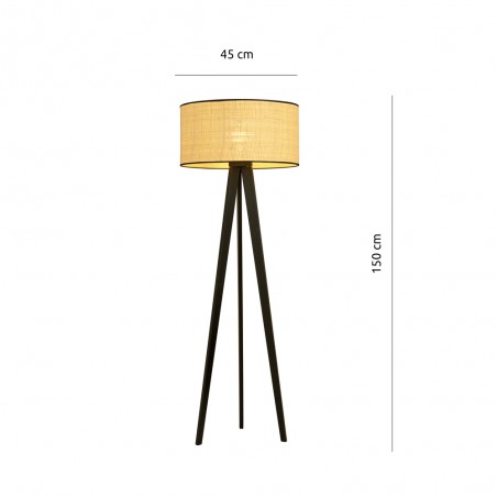 Lampadaire trepied Martin Rotin
