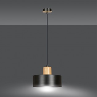 Lampe de plafond Torino Noir