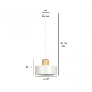 Lampe de plafond Torino Blanc