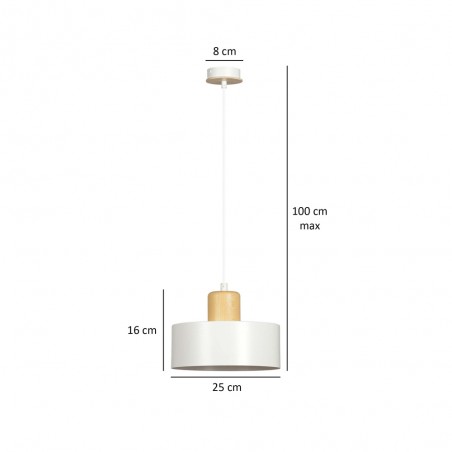 Lampe de plafond Torino Blanc