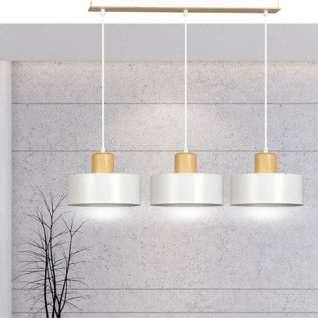Regletté de plafond Torino Blanc (3 lumieres)