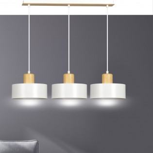 Regletté de plafond Torino Blanc (3 lumieres)