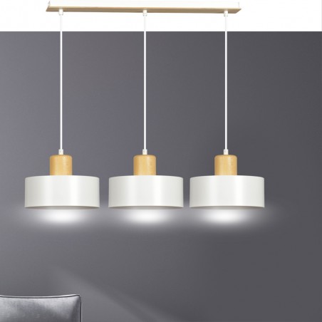 Regletté de plafond Torino Blanc (3 lumieres)