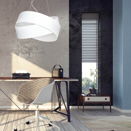 Lampe de plafond Tisla Blanc