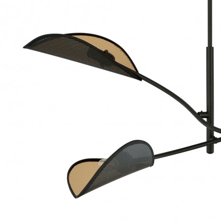 Lampe de plafond Flik Noir (4 lumieres)