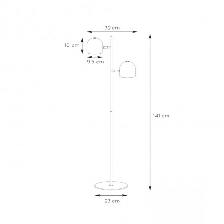 Lampadaire LED Skanska (2x5W)