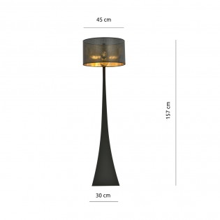 Lampadaire Estela Noir