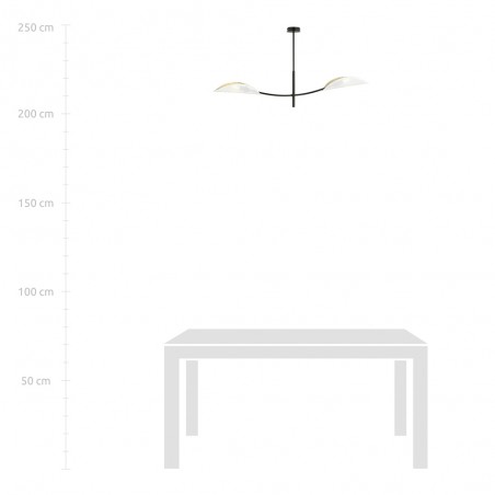 Lampe de plafond Flik Blanc (2 lumieres)