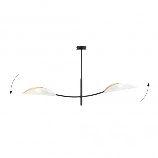 Lampe de plafond Flik Blanc (2 lumieres)