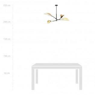 Lampe de plafond Flik Blanc (4 lumieres)
