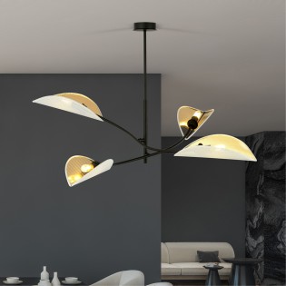 Lampe de plafond Flik Blanc (4 lumieres)