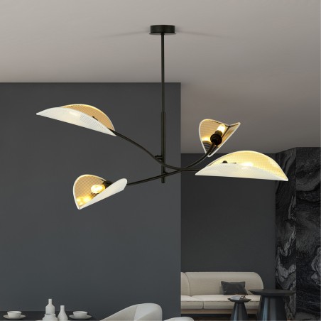 Lampe de plafond Flik Blanc (4 lumieres)