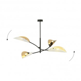 Lampe de plafond Flik Blanc (4 lumieres)