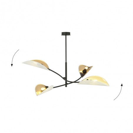 Lampe de plafond Flik Blanc (4 lumieres)