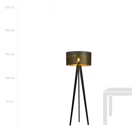 Lampadaire trepied Martin Noir