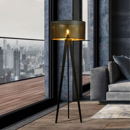 Lampadaire trepied Martin Noir