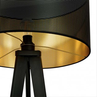 Lampadaire trepied Martin Noir