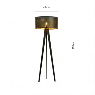 Lampadaire trepied Martin Noir