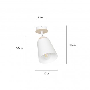 Applique réglable Tasla Blanc