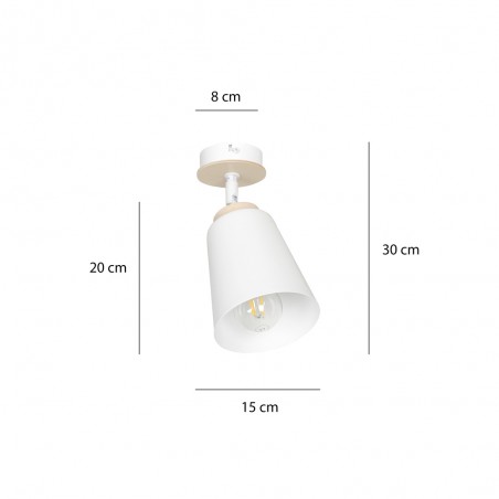Applique réglable Tasla Blanc