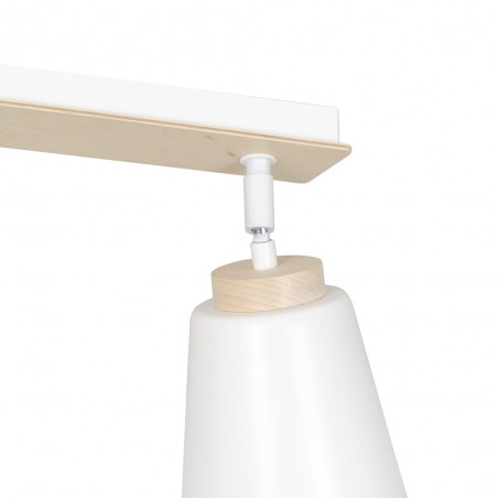 Regletté de plafond Tasla Blanc (2 lumieres)