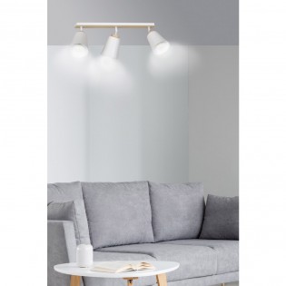 Regletté de plafond Tasla Blanc (3 lumieres)