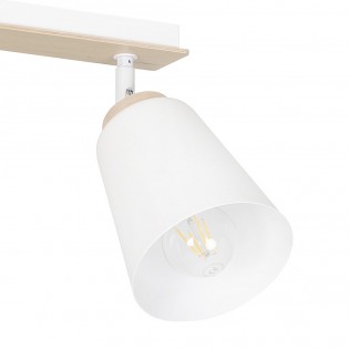 Regletté de plafond Tasla Blanc (3 lumieres)