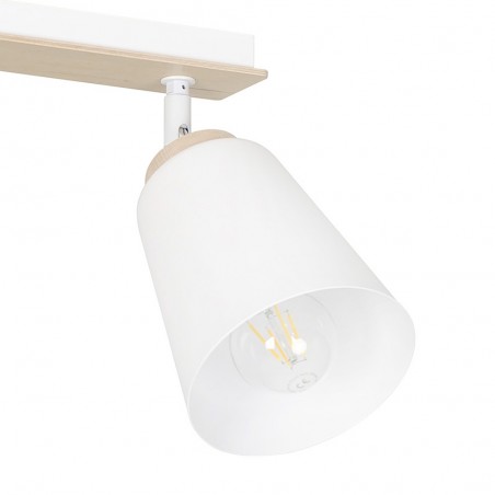Regletté de plafond Tasla Blanc (3 lumieres)