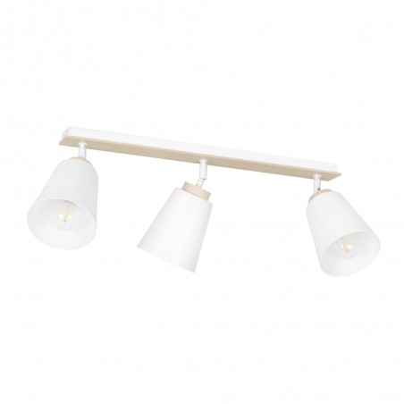 Regletté de plafond Tasla Blanc (3 lumieres)