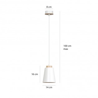 Lampe de plafond Lasso Blanc
