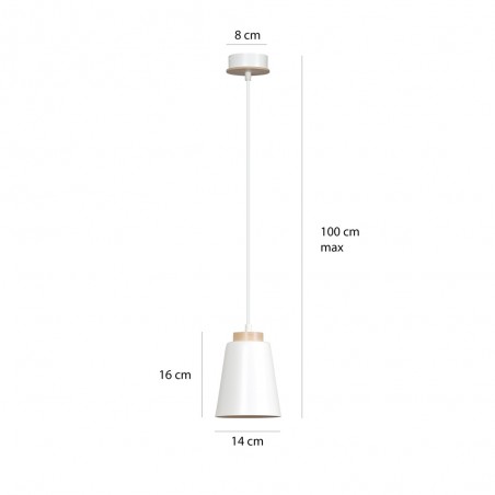 Lampe de plafond Lasso Blanc
