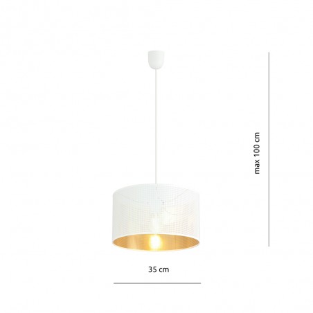 Lampe de plafond Martin Blanc