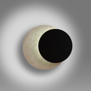 Applique Murale Aura Bois+Noir