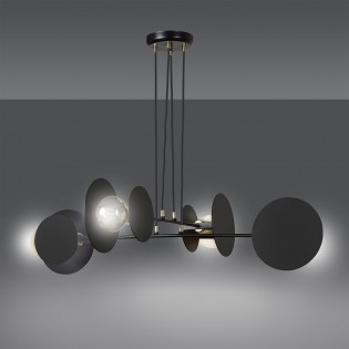 Lampe de plafond Denis Noir (4 lumieres)
