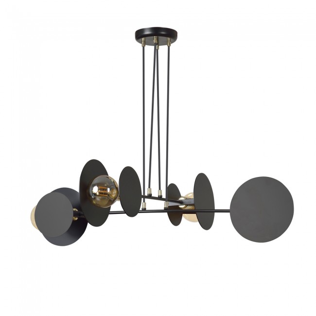 Lampe de plafond Denis Noir (4 lumieres)