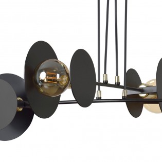 Lampe de plafond Denis Noir (4 lumieres)
