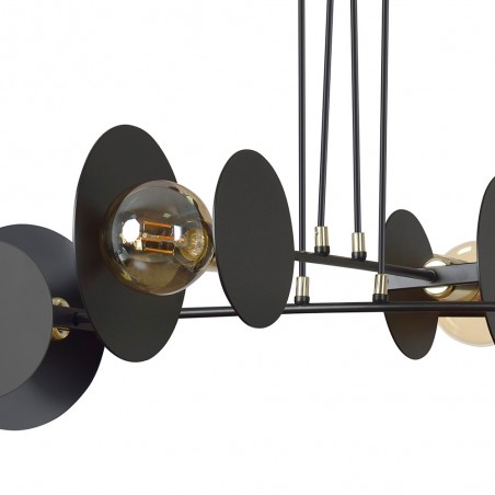 Lampe de plafond Denis Noir (4 lumieres)