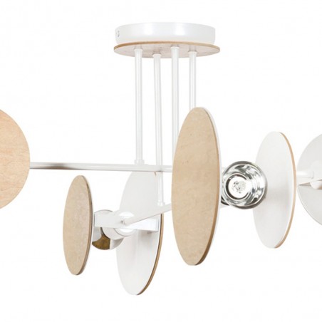 Plafonnier Olante Blanc (4 lumieres)